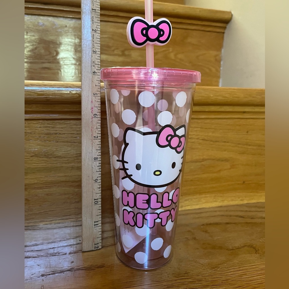 Brand new Hello Kitty tumbler with straw! - Picture 2 of 4